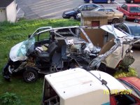 Nehoda dodávky a kamionu - Jihlava