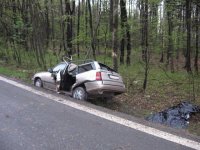 těžká nehoda Opelu u Nížkovic - Nížkovice na vyškovsku