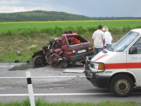 vážná nehoda několika vozidel