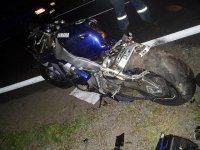 Motorkář přežil nehodu - Ostravice