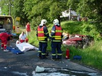 Tragický střet cisterny s osobním automobilem - Kajlovec