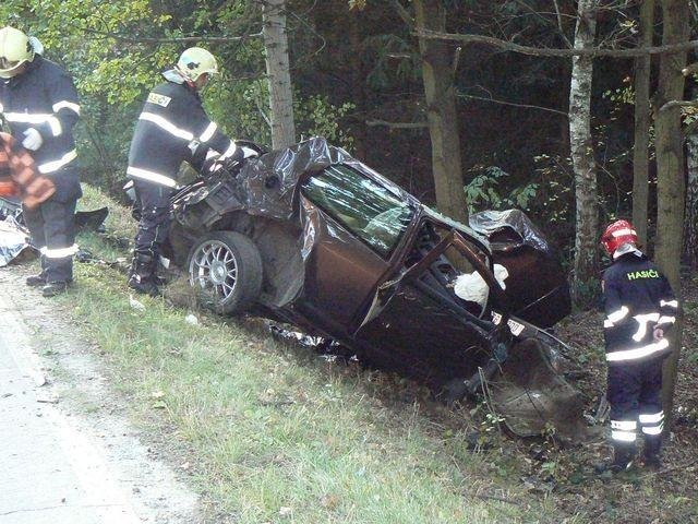 2 mrtví při autonehodě u Choťoviček - Choťovičky