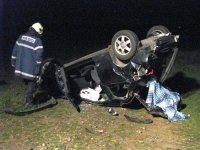Řidič Audi A3 nezvládl zatáčku - Nedakonice