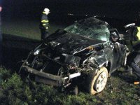 Řidič Audi A3 nezvládl zatáčku - Nedakonice