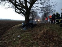 Při nehodě uhořel řidič - Strážnice, Žeraviny