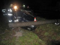 Řidič Škody havaroval s 1,96 promile alkoholu - Vikýřovice