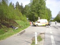 Další motorkář usmrcen - Karlovy Dvory u Horní Plané