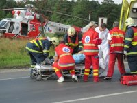 Pět zraněných po nehodě u obce Hory - Hory