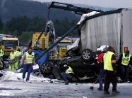 Hromadná nehoda na D1 - D1 5.kilometr směr Praha