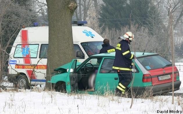 Řidič havaroval kvůli zdravotnímu kolapsu - Hajniště, Dolní Řasnice