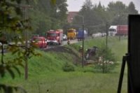 Pod kamionem se utrhla krajnice - Rychnov nad Kněžnou, Lupenec