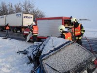 Tragická nehoda nákladního a osobního vozidla - Vysoké Mýto