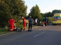 Mrtvý motorkář a těžce zraněná spolujezdkyně - Loukonosy