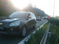 Otáčení a couvání na dálnici - D-1, km 194 směr Vyškov i Prah