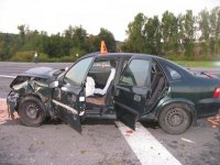 Dopravní nehoda dvou vozidel u Střílek