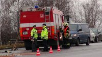 Střet dodávky a autobusu si vyžádal jednoho mrtvého - Zápy, Brandýs nad Labem