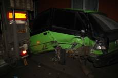 Kamion smetl tři škodovky a Ford - Moravská Třebová