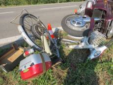 Tragický střet motorkáře a cyklisty - Čestice, Lípa nad Orlicí