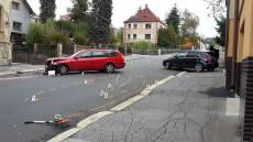 Střet dvou vozidel v Jablonci nad Nisou - Jablonec nad Nisou
