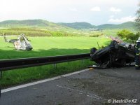 Nehoda VW Golfu u Domažlic  - Domažlice