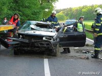 Nehoda VW Golfu u Domažlic  - Domažlice