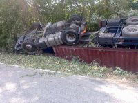 Nehoda kamionu v SR - Vrbovce 5 km od hranic z CR