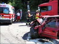 Srážku s kamionem řidič Felicie nepřežil - Lípa