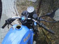 Motocykl MZ 150 ETZ vs. Octavia II - Aš, nádražní ulice