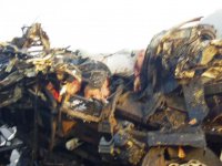 Nehoda dvou kamionů u Lovosic - Malé Žernoseky