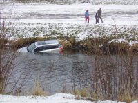 Zimní koupel ve Vltavě - České Budějovice