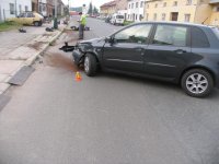 Přehlednuty motorkař - Horka nad Moravou