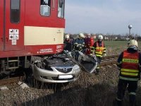 Nehoda vlaku a mazdy - Opava - Vávrovice