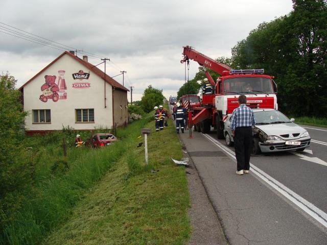 Nehoda tří automobilů - Vysoké Mýto