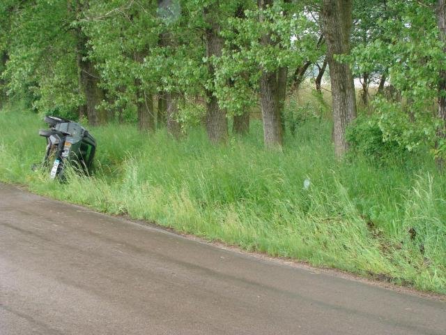 Utržená mokrá krajnice - Vysoké  Mýto