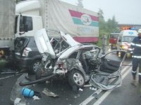 Hasiči vyprošťovali 2 zraněné u nehody 5 vozidel u Hukvald  - Hukvaldy