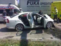 nehoda octavie RS v Budejovicich  - České Budějovice