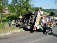 Tragický střet cisterny s osobním automobilem - Kajlovec