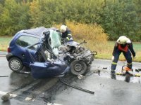 Čelní střet nepřežila mladá řidička - Vítkov