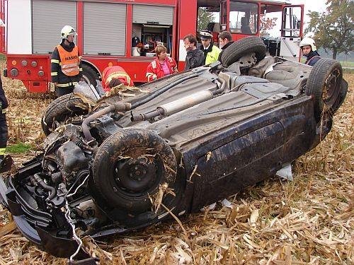 Nebezpečné předjíždění příčinnou těžké nehody - Zahnašovice, Horní Lapač