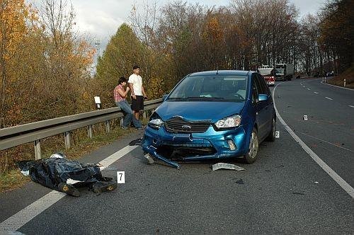 Smrt motorkáře a jeho spolujezdkyně - Staré Hutě