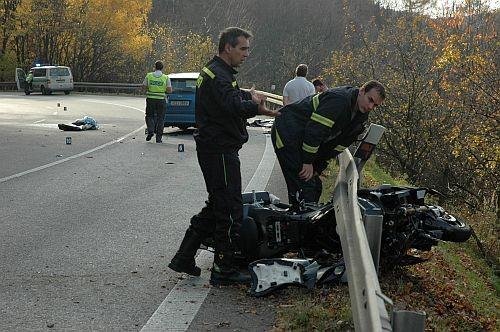 Smrt motorkáře a jeho spolujezdkyně - Staré Hutě