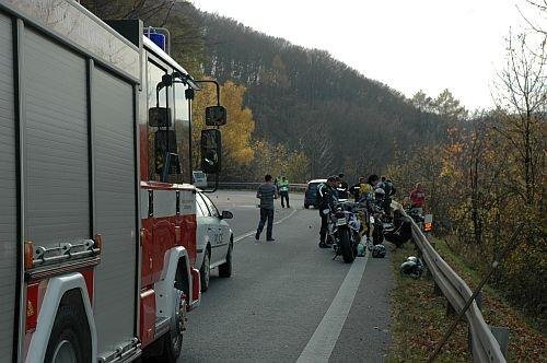 Smrt motorkáře a jeho spolujezdkyně - Staré Hutě