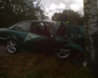 Nehoda BMW u Borohrádku
