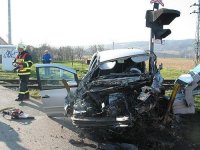 Střet s osobním motorovým vlakem - Havřice