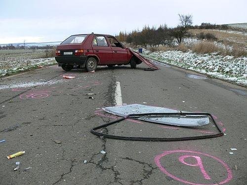 Smrtelná nehoda u Veletin - Veletin
