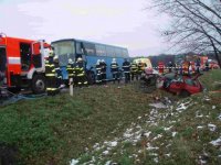 Řidič autobusu způsobil smrtelnou nehodu - Bravantice