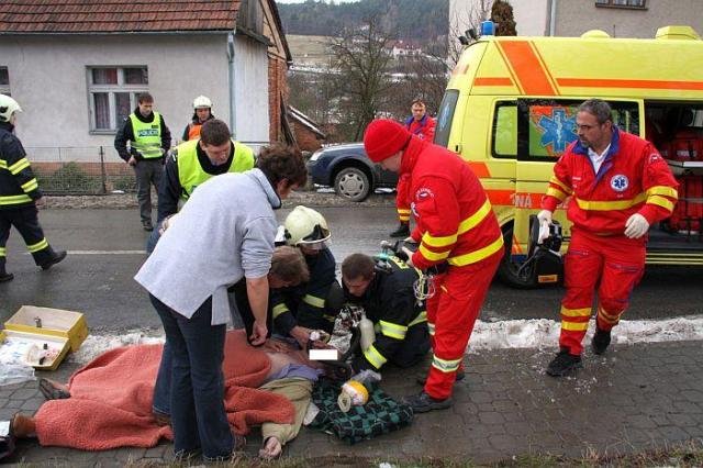 Řidič boural vlivem srdeční příhody - Ludkovice