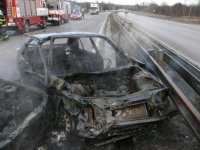 Při dopravní nehodě uhořel řidič - Mníšek pod Brdy