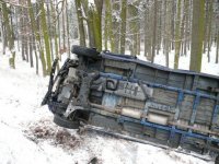 Dodávka vs. Škoda Felicia Pick-up - Nové Strašení, Řevničov