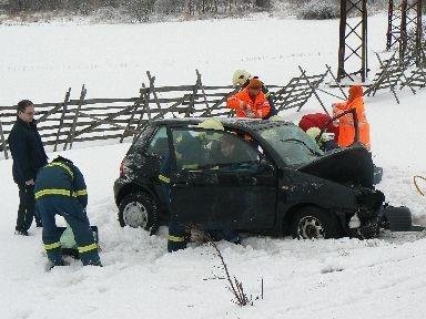Pět zraněných po srážce dvou vozidel - Příbram